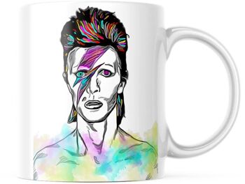 Tasse à café/thé en céramique aux couleurs vives David Bowie 3