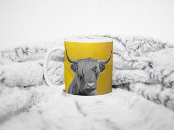 Tasse en céramique de vache Highland aux couleurs vives tasse à thé/café 4