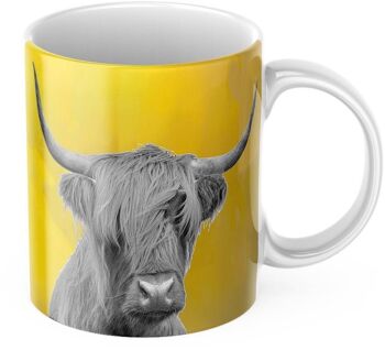 Tasse en céramique de vache Highland aux couleurs vives tasse à thé/café 5