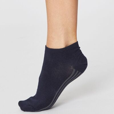 SOLID JANE TRAINER SOCKS - NAVY