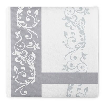 Napkin wedding in silver from Linclass® Airlaid 40 x 40 cm, 50 pieces