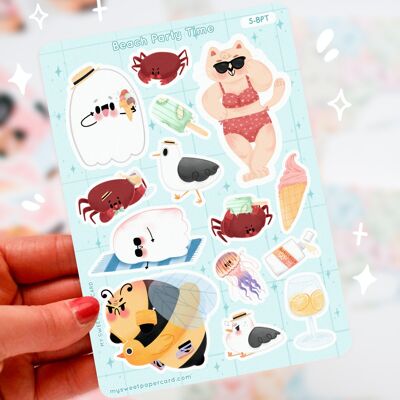 Summertime for Ghosty & Friends - Stickers planning de vacances