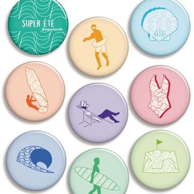 Coffret "super vacances" magnets