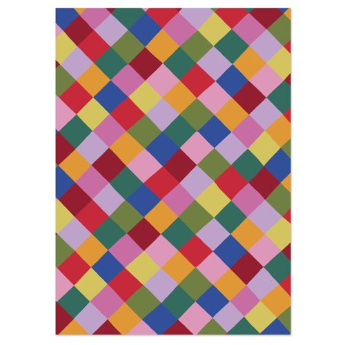 Christmas Harlequin Wrapping Paper
