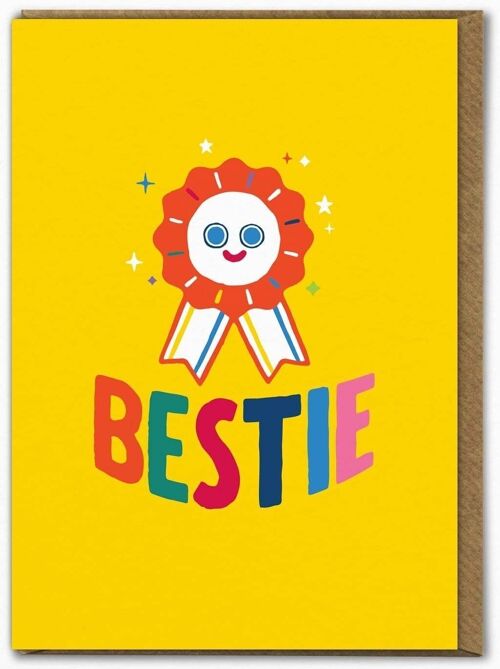 Funny Birthday Card - Bestie By Ant Gardner