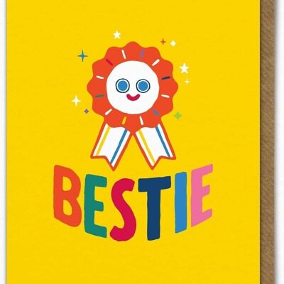 Funny Birthday Card - Bestie By Ant Gardner