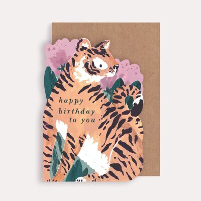 Tarjetas de cumpleaños del tigre | Tarjetas de tigre | Tarjetas de animales | Tarjetas de felicitación