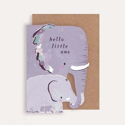 Elefant-Neubaby-Karte | Neue Elternkarte | Neue Babykarten | Neugeborenes