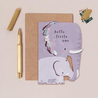 Elephant New Baby Card | New Parent Card | New Baby Cards | Newborn