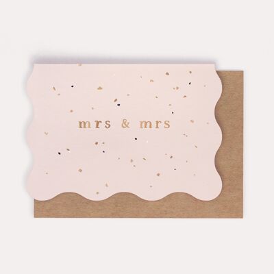 Mrs and Mrs Lesbian Wedding Card | Gay Wedding Cards | Pride Cards | Same Sex Wedding Cards