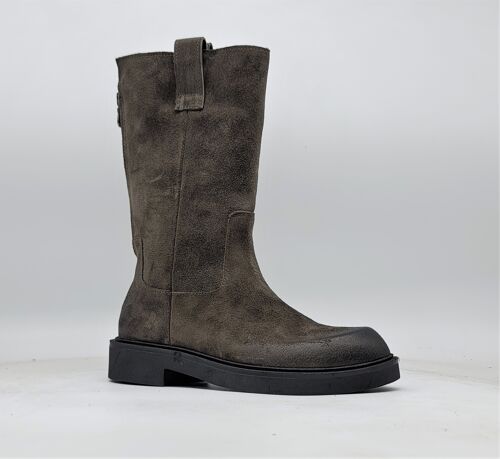 ART, 80 GREY BOOTS HANDMADE IN ITALY REAL LEATHER AUTUMN WINTER 2023 2024