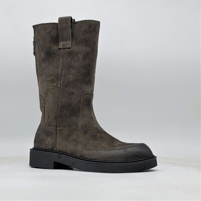 ART, 80 GREY BOOTS HANDMADE IN ITALY REAL LEATHER AUTUMN WINTER 2023 2024