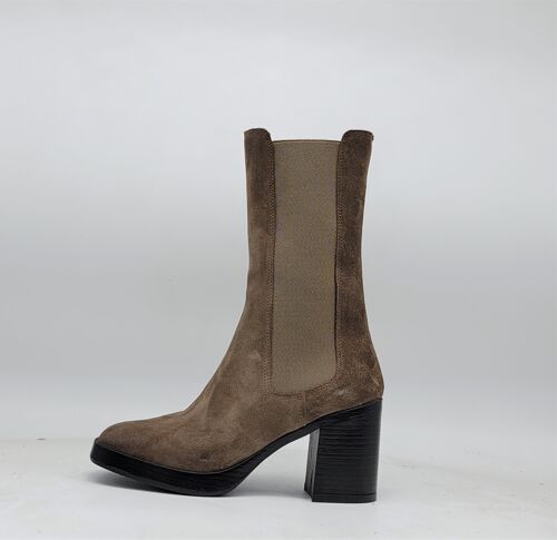 ART, 70 TAUPE BOOTS HANDMADE IN ITALY REAL LEATHER AUTUMN WINTER 2023 2024