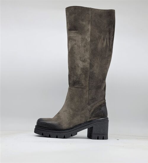 ART, 97 GRAY BOOTS HANDMADE IN ITALY REAL LEATHER AUTUMN WINTER 2023 2024