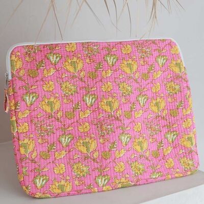 Cover per laptop Fez rosa giallo