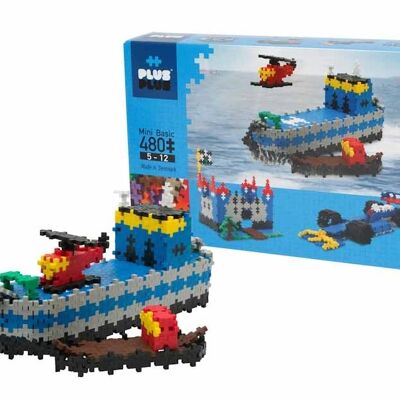 Construction Toy. PLUS PLUS 480 PIECES BASIC 3 IN 1