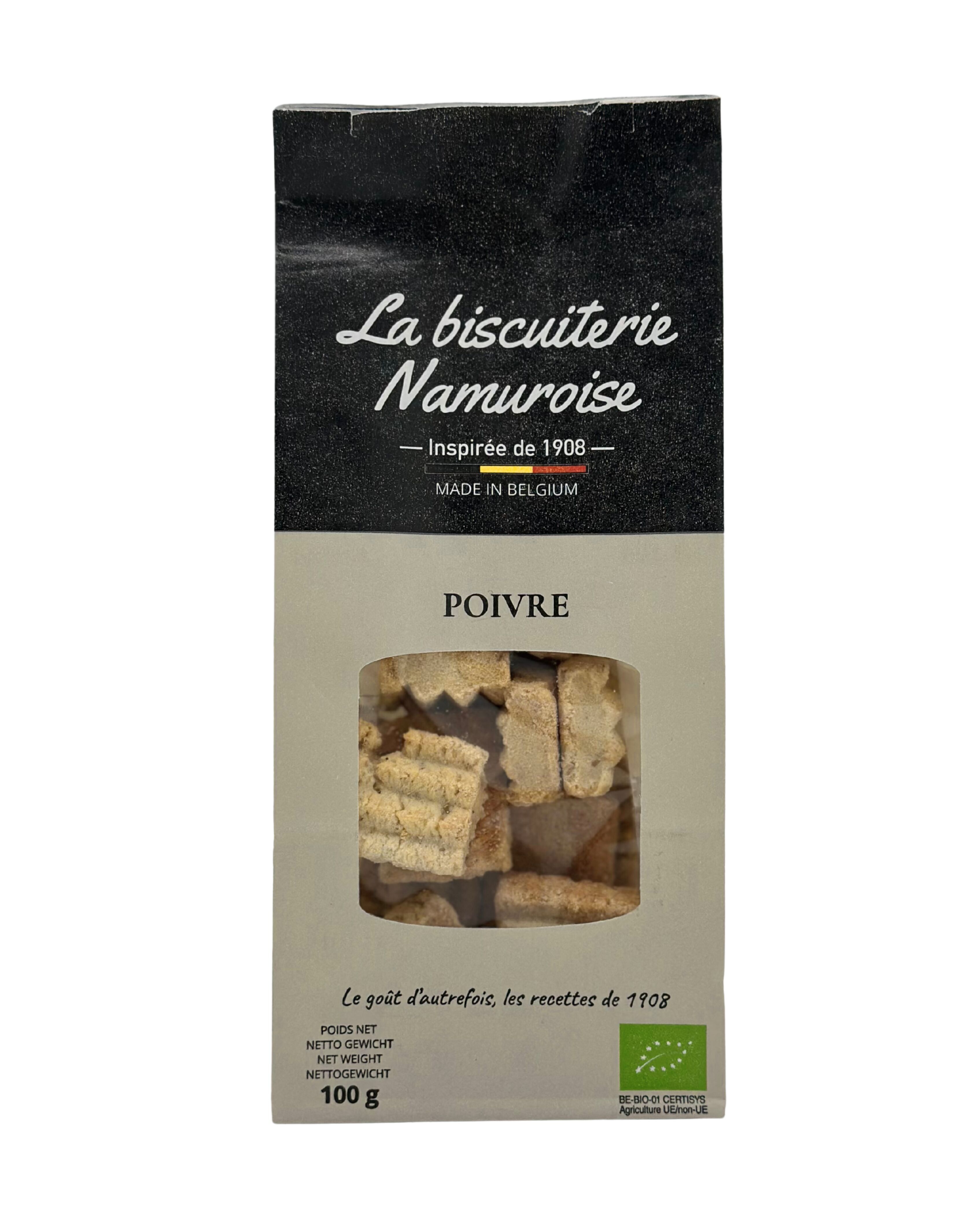 Biscuit - salty pepper - ORGANIC (in bag)