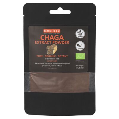 Bio-Chaga-Extrakt-Pulver