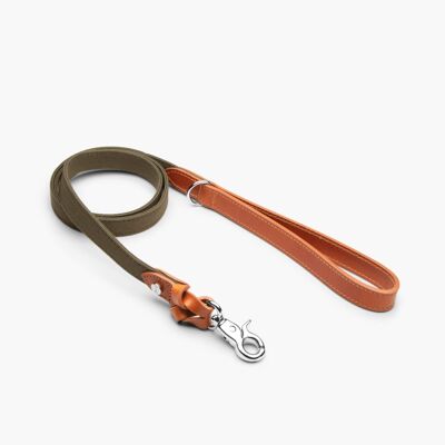 Dog Lead Signature Cognac & Khaki