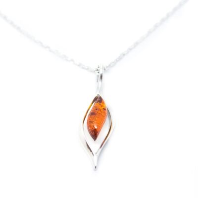 Small Droplet Amber Pendant
