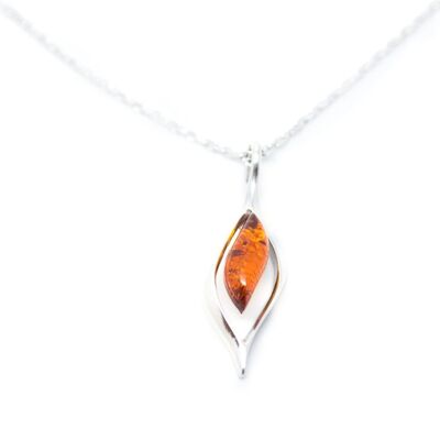 Small Droplet Amber Pendant