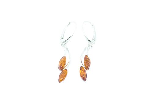 Amber Leaf Earrings