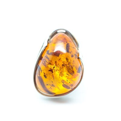 Large Red Amber Ring