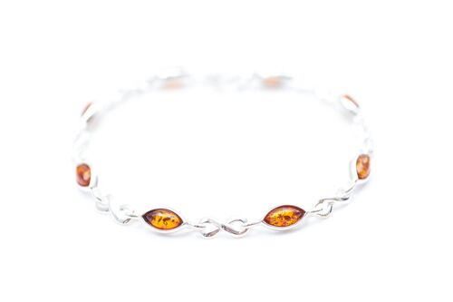 Classic Amber Infinity Bracelet