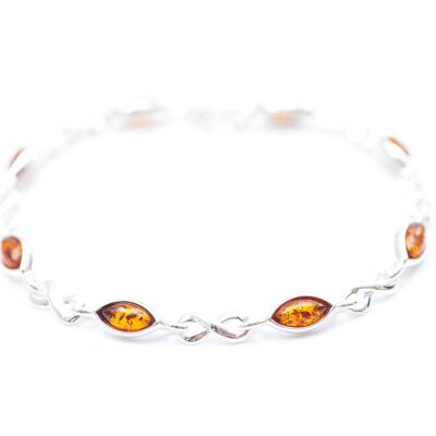 Classic Amber Infinity Bracelet