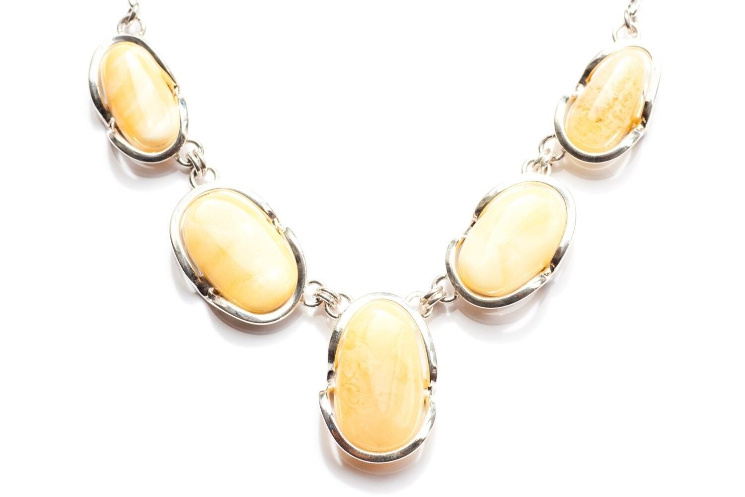 Collar de ámbar caramelo