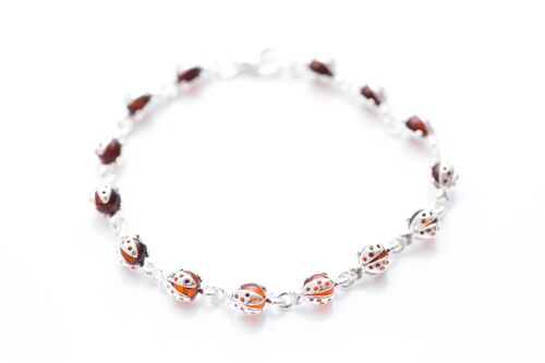 Cherry Red Ladybird Bracelet