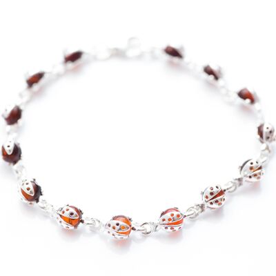 Cherry Red Ladybird Bracelet