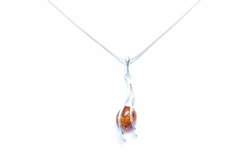 Modern Amber Pendant