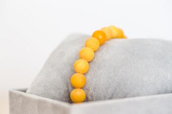 Bracelet de perles d'ambre jaune de luxe 3