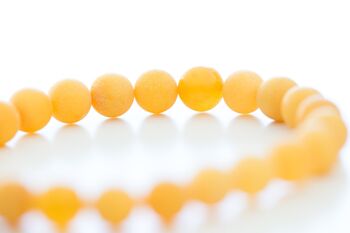 Bracelet de perles d'ambre jaune de luxe 4
