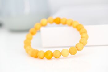 Bracelet de perles d'ambre jaune de luxe 5