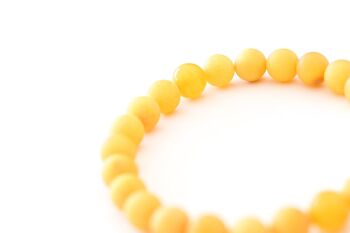 Bracelet de perles d'ambre jaune de luxe 8