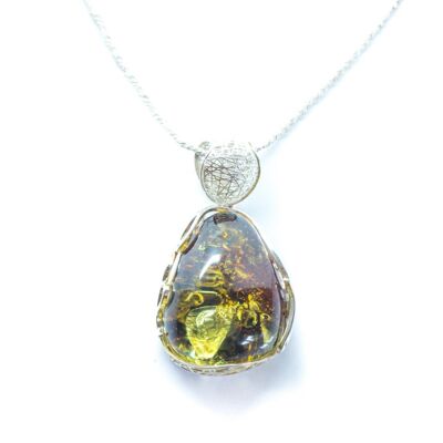 Stunning Modern Amber Pendant