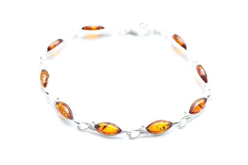 Classic Amber Leaf Bracelet