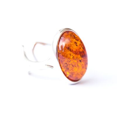 Classic Oval Baltic Amber Ring