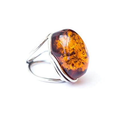 Statement Baltic Amber Ring