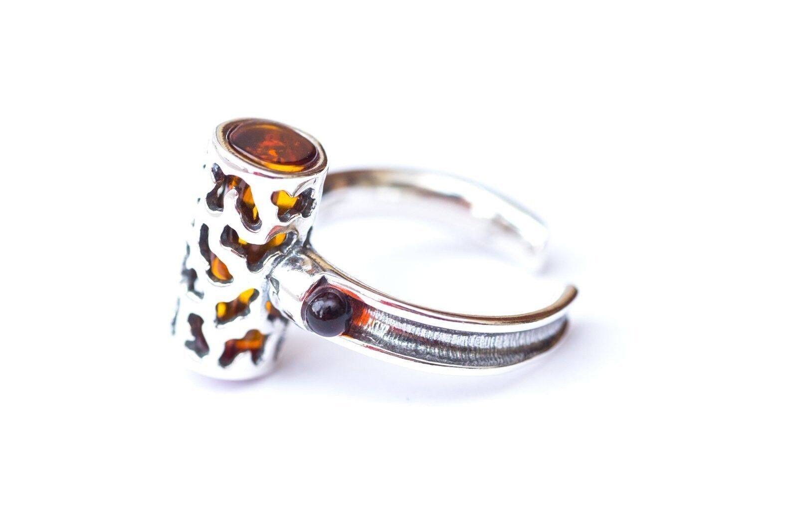 Anillo de moda de ámbar urbano