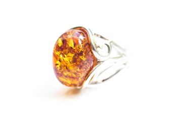 Bague élégante en ambre 1