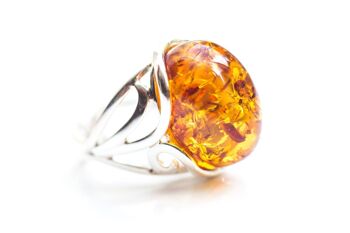 Bague élégante en ambre 3