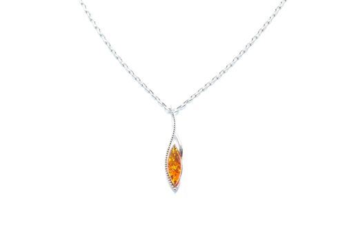Dainty Sparkly Marquise Pendant