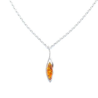Dainty Sparkly Marquise Pendant