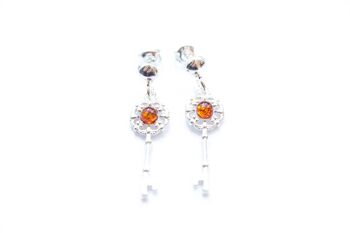 Boucles d'Oreilles Charme Clé d'Ambre 1