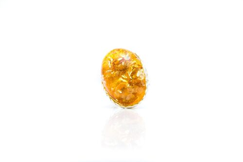 Golden Champagne Amber Ring