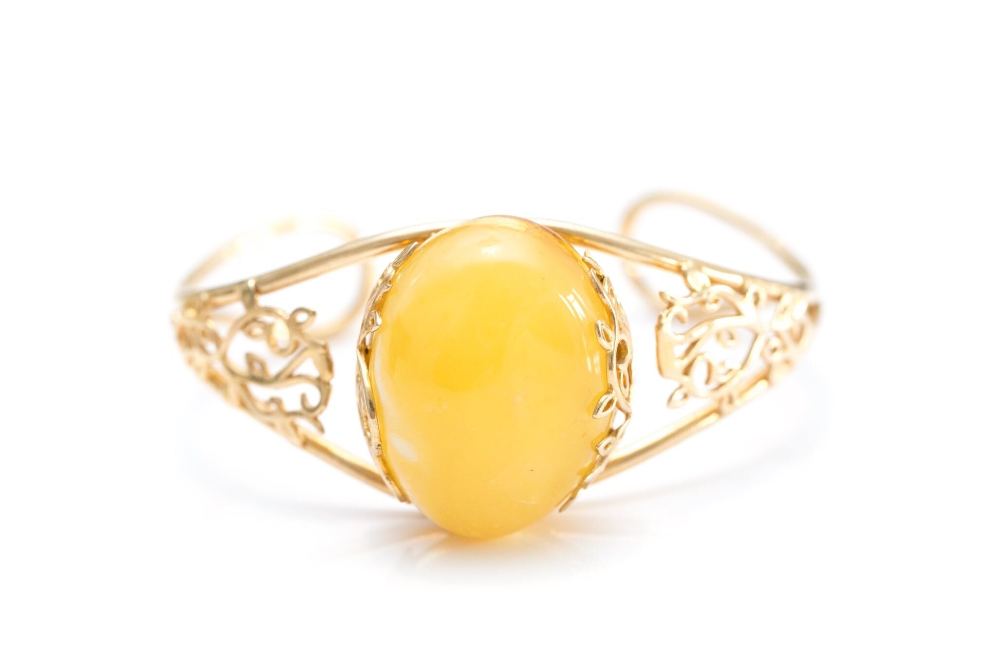 Goldener Butterscotch-Bernstein-Armreif