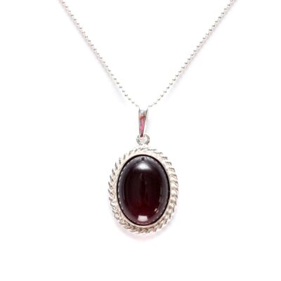 Cherry Red Amber Quintessence Pendant